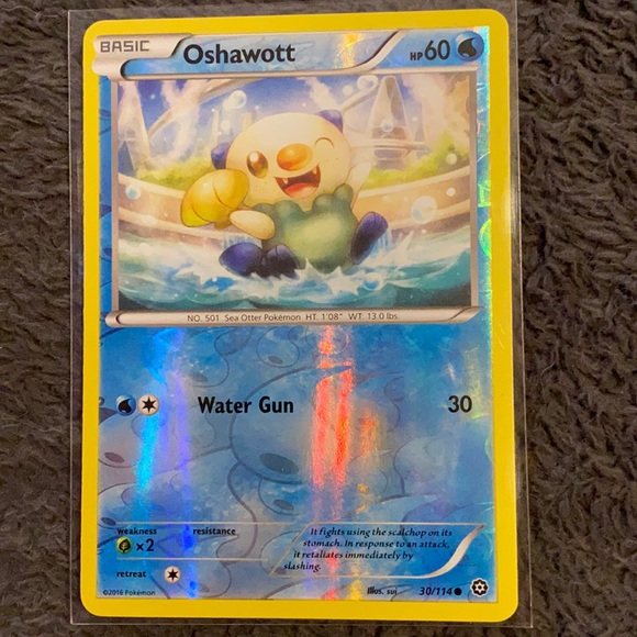 Pokemon | Toys | Bog2 Reverse Holo Oshawott Pokmon Card 314 | Poshmark